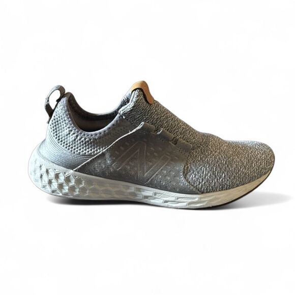 New Balance Women’s Fresh Foam Cruz‎ Gray Knit Running Shoes Size 9 - Picture 1 of 12